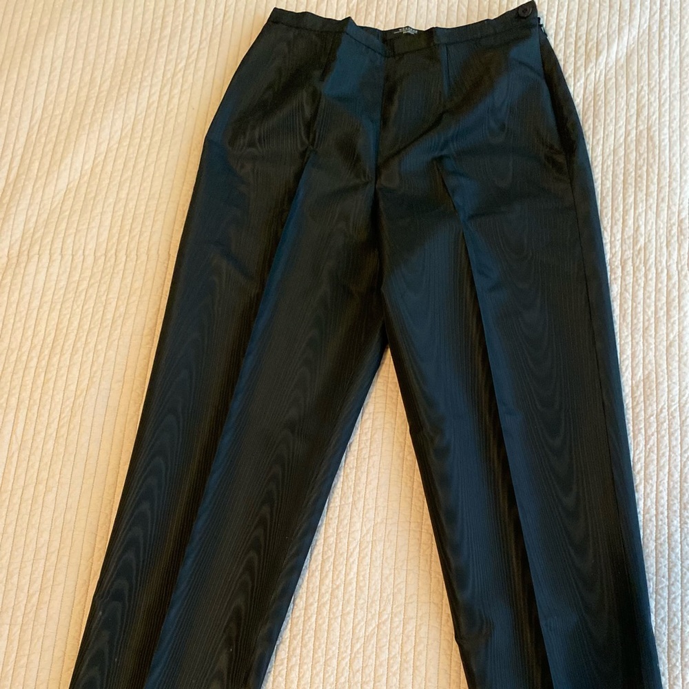 MaxMara Weekend Black Acetate Capri Pant
